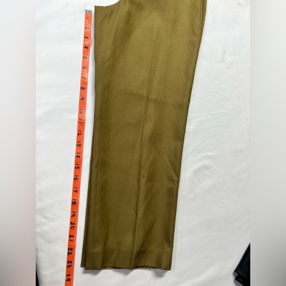 PECK & PECK Bronze‎ brown Silk & Cotton Capri pants size 2. - Picture 10 of 11